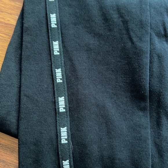 PINK leggings in black and white with rhinestones. - Picture 4 of 9